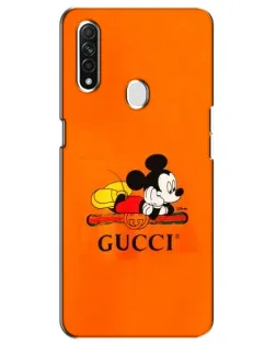 Чехол для OPPO A31 с картинкой «Микки Маус Gucci — оранж»