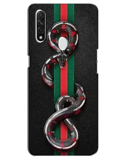Чехол для OPPO A31 с картинкой «Gucci — змея на полосе»
