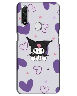 Чохол для OPPO A31 з картинкою «Kuromi та лавандові серця»
