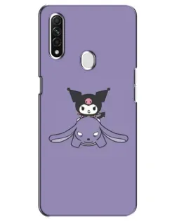 Чохол для OPPO A31 з картинкою «Kuromi на ліловому фоні»
