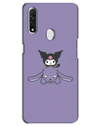 Чохол для OPPO A31 з картинкою «Kuromi на ліловому фоні»