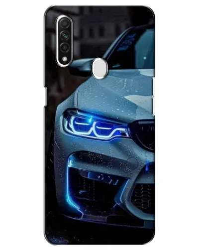 Чехол для OPPO A31 с картинкой «Взгляд BMW с синими фарами»