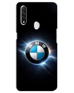 Чехол для OPPO A31 с картинкой «BMW — неоновое сияние»