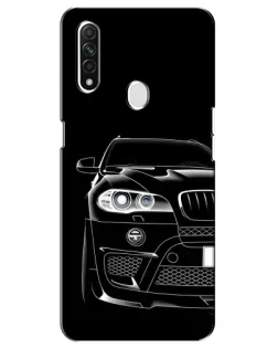 Чехол для OPPO A31 с картинкой «Темный силуэт BMW»