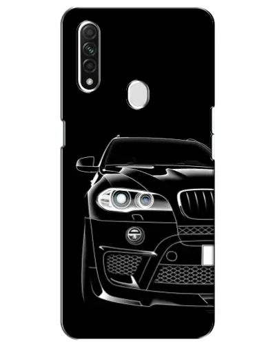 Чехол для OPPO A31 с картинкой «Темный силуэт BMW»