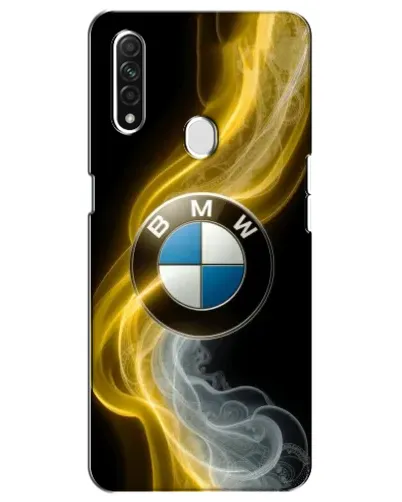 Чехол для OPPO A31 с картинкой «Золотистый дым BMW»