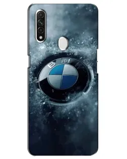 Чехол для OPPO A31 с картинкой «Логотип BMW — лед»