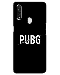 Чехол для OPPO A31 с картинкой «PUBG — белый логотип»