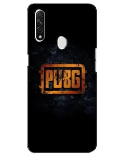 Чехол для OPPO A31 с картинкой «PUBG — золотой логотип»