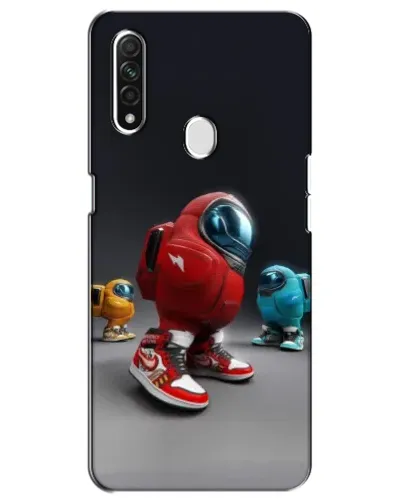 Чехол для OPPO A31 с картинкой «Among Us — 3D стиль»