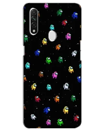Чехол для OPPO A31 с картинкой «Экипаж Among Us»
