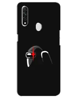 Чехол для OPPO A31 с картинкой «Among Us шлем»