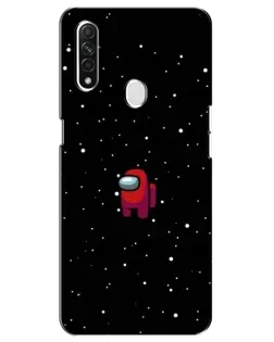 Чехол для OPPO A31 с картинкой «Красный Among Us»
