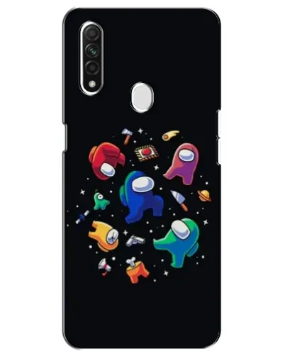 Чехол для OPPO A31 с картинкой «Among Us космос»
