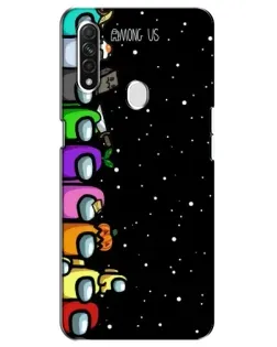 Чехол для OPPO A31 с картинкой «Команда Among Us»