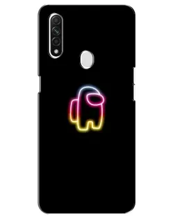 Чехол для OPPO A31 с картинкой «Among Us градиент»