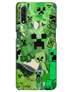 Чехол для OPPO A31 с картинкой «Криперы Minecraft» Чехол для OPPO A31 с картинкой «Криперы Minecraft»