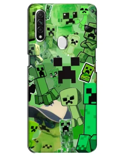 Чехол для OPPO A31 с картинкой «Криперы Minecraft» Чехол для OPPO A31 с картинкой «Криперы Minecraft»