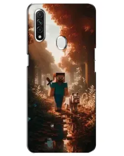 Чехол для OPPO A31 с картинкой «Стив в лесу» Чехол для OPPO A31 с картинкой «Стив в лесу»