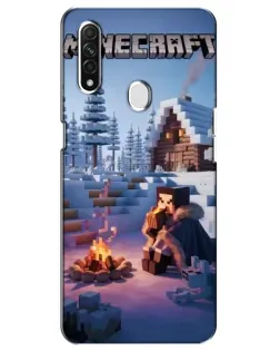 Чехол для OPPO A31 с картинкой «Зимний Minecraft» Чехол для OPPO A31 с картинкой «Зимний Minecraft»