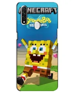 Чехол для OPPO A31 с картинкой «Губка Боб Minecraft» Чехол для OPPO A31 с картинкой «Губка Боб Minecraft»