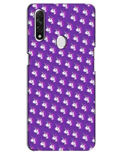 Чехол для OPPO A31 с картинкой «Единороги на фиолетовом»