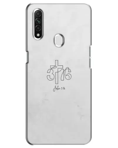 Чохол для OPPO A31 з картинкою «Івана 3:16 Хрест» Чохол для OPPO A31 з картинкою «Івана 3:16 Хрест»