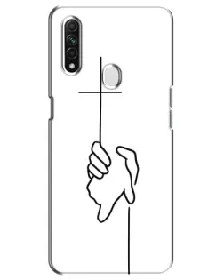Чохол для OPPO A31 з картинкою «Рука тримає»