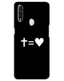 Чохол для OPPO A31 з картинкою «Хрест та Серце»