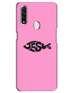 Чохол для OPPO A31 з картинкою «Рожевий символ Jesus»