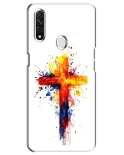 Чохол для OPPO A31 з картинкою «Акварельний хрест»