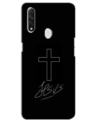Чехол для OPPO A31 с картинкой «Графический крест Jesus» Чехол для OPPO A31 с картинкой «Графический крест Jesus»