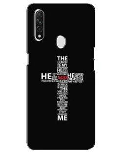 Чехол для OPPO A31 с картинкой «Текстовый крест» Чехол для OPPO A31 с картинкой «Текстовый крест»
