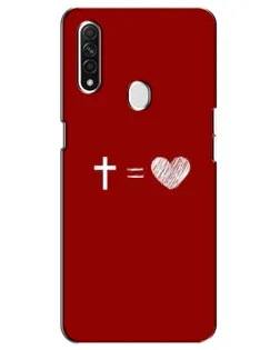 Чехол для OPPO A31 с картинкой «Уравнение любви» Чехол для OPPO A31 с картинкой «Уравнение любви»