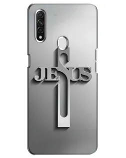 Чехол для OPPO A31 с картинкой «Металлический крест Jesus» Чехол для OPPO A31 с картинкой «Металлический крест Jesus»