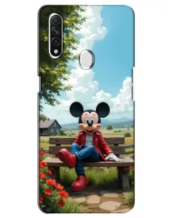 Чехол для OPPO A31 с картинкой «Микки на скамейке» Чехол для OPPO A31 с картинкой «Микки на скамейке»