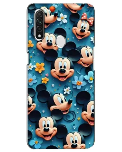 Чехол для OPPO A31 с картинкой «Паттерн Микки и Минни»