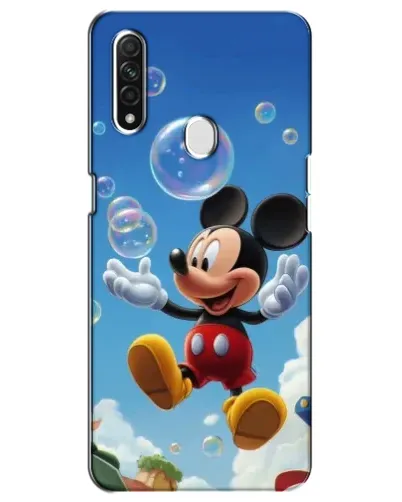 Чехол для OPPO A31 с картинкой «Mickey и мыльные пузыри»