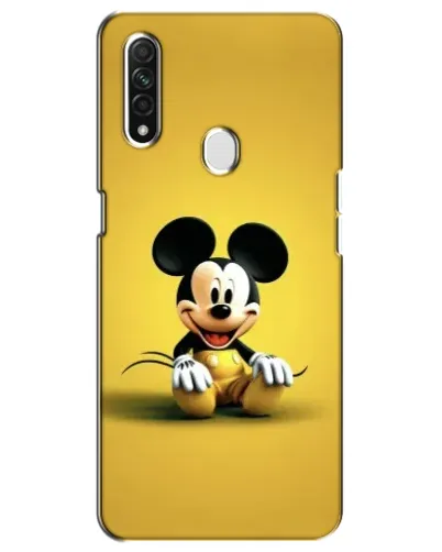 Чехол для OPPO A31 с картинкой «Микки на желтом»