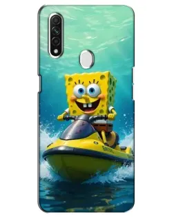 Чехол для OPPO A31 с картинкой «Спанч Боб на гидроцикле» Чехол для OPPO A31 с картинкой «Спанч Боб на гидроцикле»