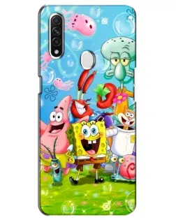 Чехол для OPPO A31 с картинкой «Губка Боб и друзья» Чехол для OPPO A31 с картинкой «Губка Боб и друзья»
