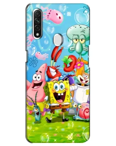 Чехол для OPPO A31 с картинкой «Губка Боб и друзья» Чехол для OPPO A31 с картинкой «Губка Боб и друзья»