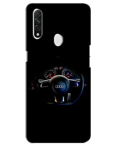 Чехол для OPPO A31 с картинкой «Салон Audi — руль»