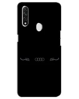Чехол для OPPO A31 с картинкой «Audi — световой подпись»