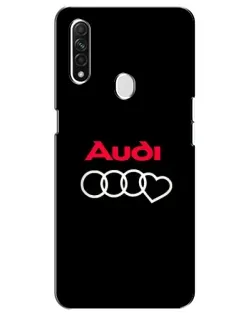 Чехол для OPPO A31 с картинкой «Логотип Audi Heart»