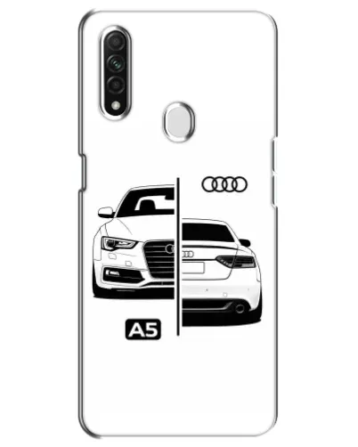 Чехол для OPPO A31 с картинкой «Audi — контрастный дизайн»