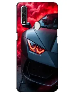 Чехол для OPPO A31 с картинкой «Lamborghini красное сияние»
