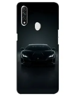 Чехол для OPPO A31 с картинкой «Черный Lamborghini Aventador»