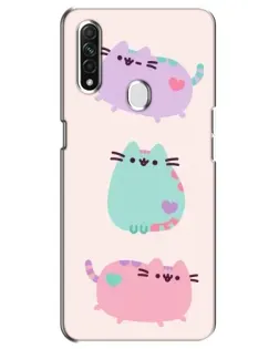 Чохол для OPPO A31 з картинкою «Pusheen тріо» Чохол для OPPO A31 з картинкою «Pusheen тріо»