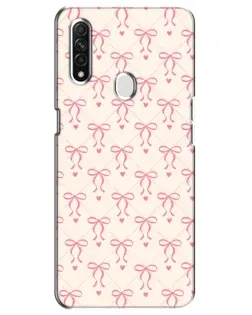 Чехол для OPPO A31 с картинкой «Розовые бантики Coquette»
